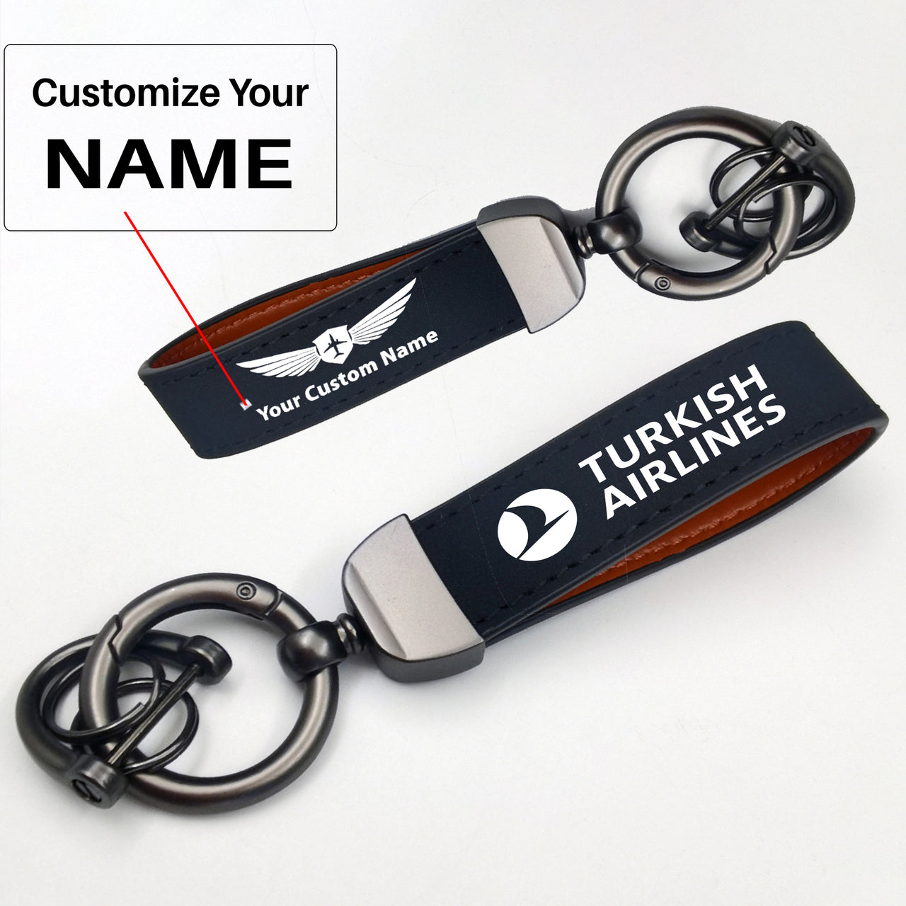 Turkish Airlines Design Horseshoe Buckle Key Chains