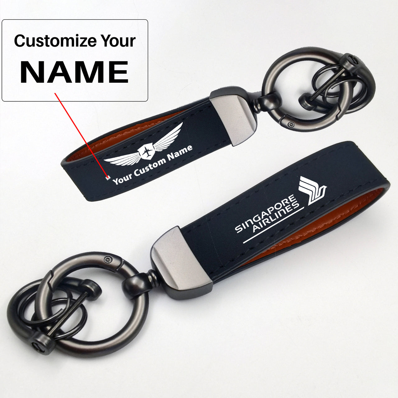 Singapore Airlines Design Horseshoe Buckle Key Chains