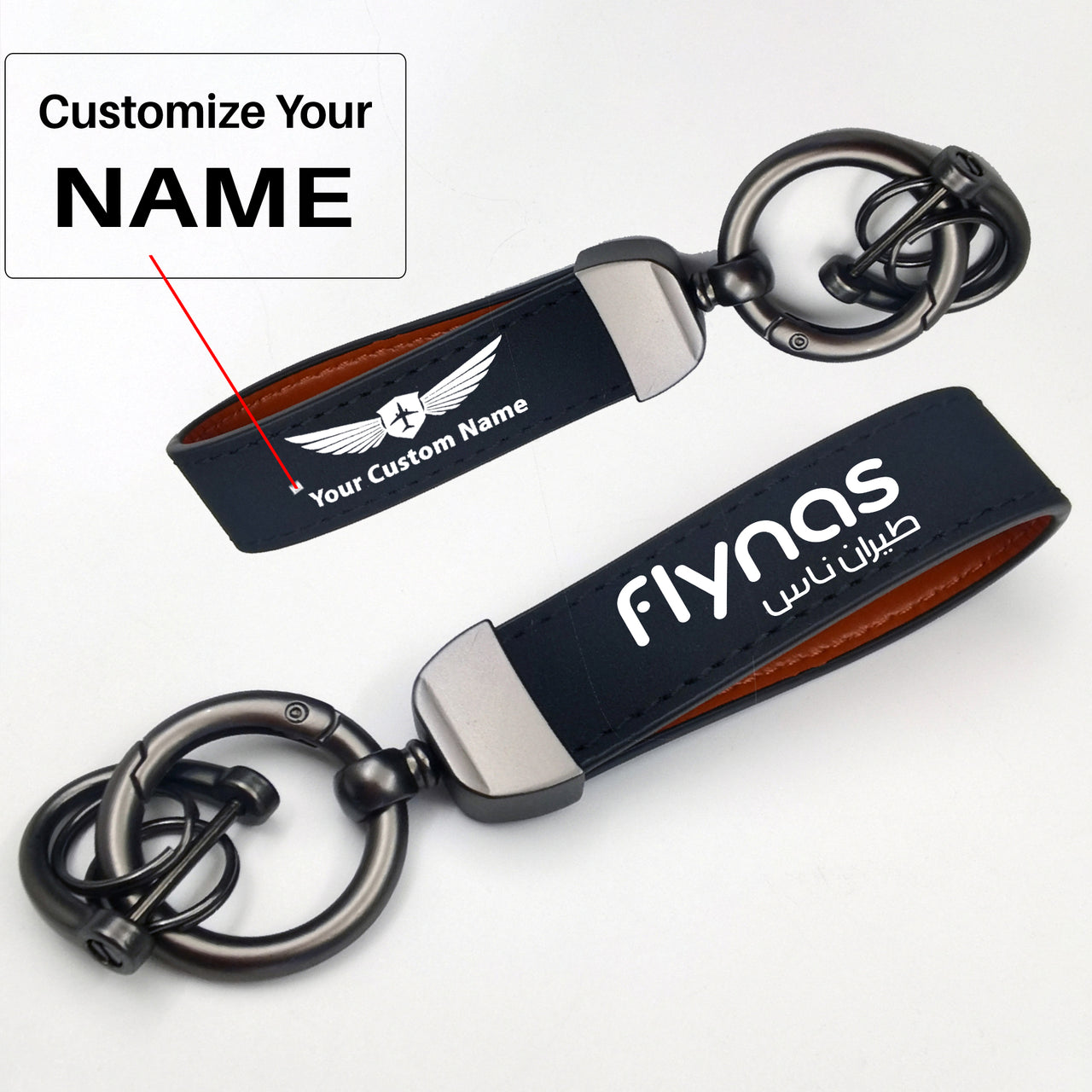 Flynas Airlines Design Horseshoe Buckle Key Chains