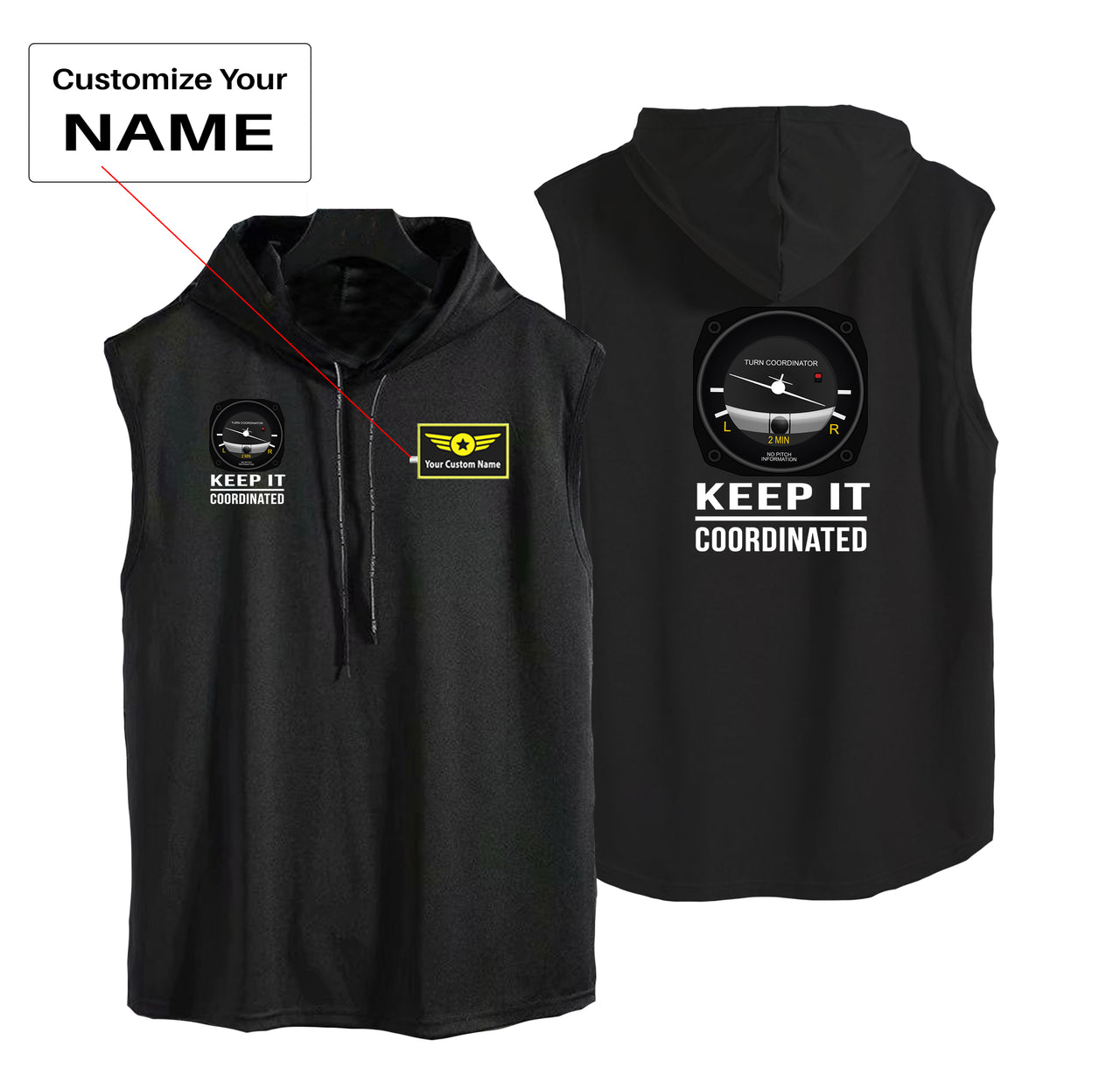 Keep It Coordinated Designed Hooded Tank Tops