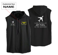 Thumbnail for I Love The Smell Of Jet Fuel In The Morning Designed Hooded Tank Tops