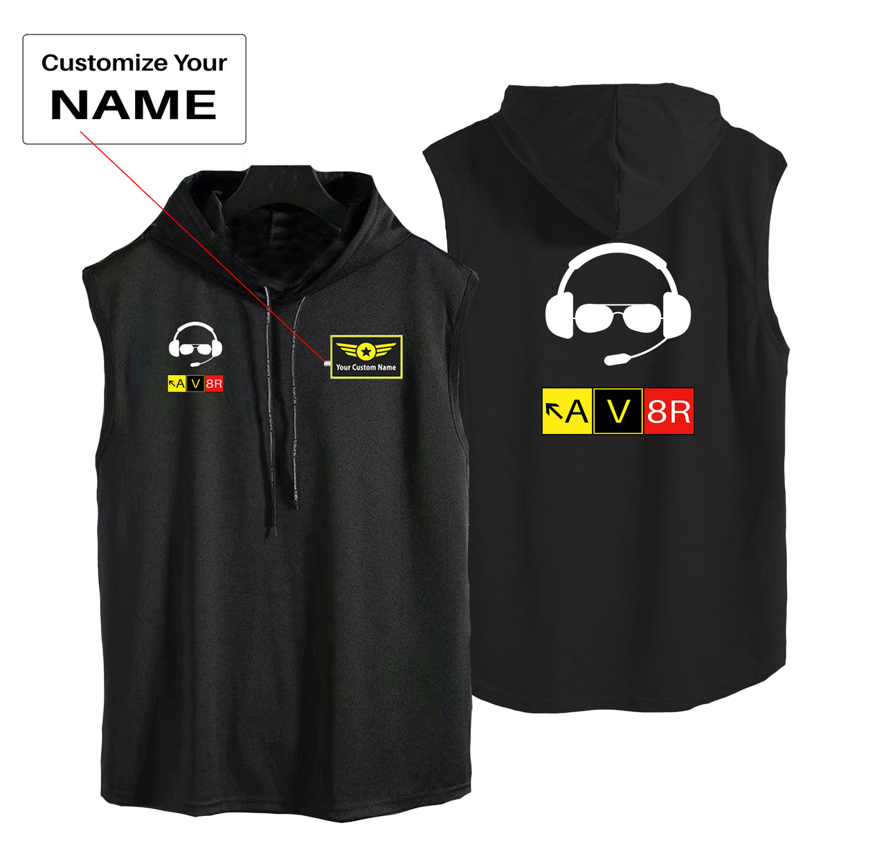 AV8R 2 Designed Hooded Tank Tops