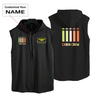 Thumbnail for Colourful Cabin Crew Designed Hooded Tank Tops