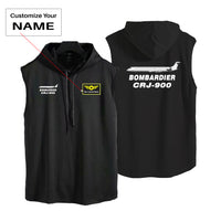 Thumbnail for Bombardier CRJ-900 Designed Hooded Tank Tops