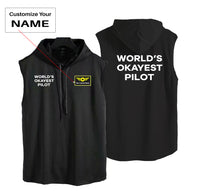 Thumbnail for World's Okayest Pilot Designed Hooded Tank Tops