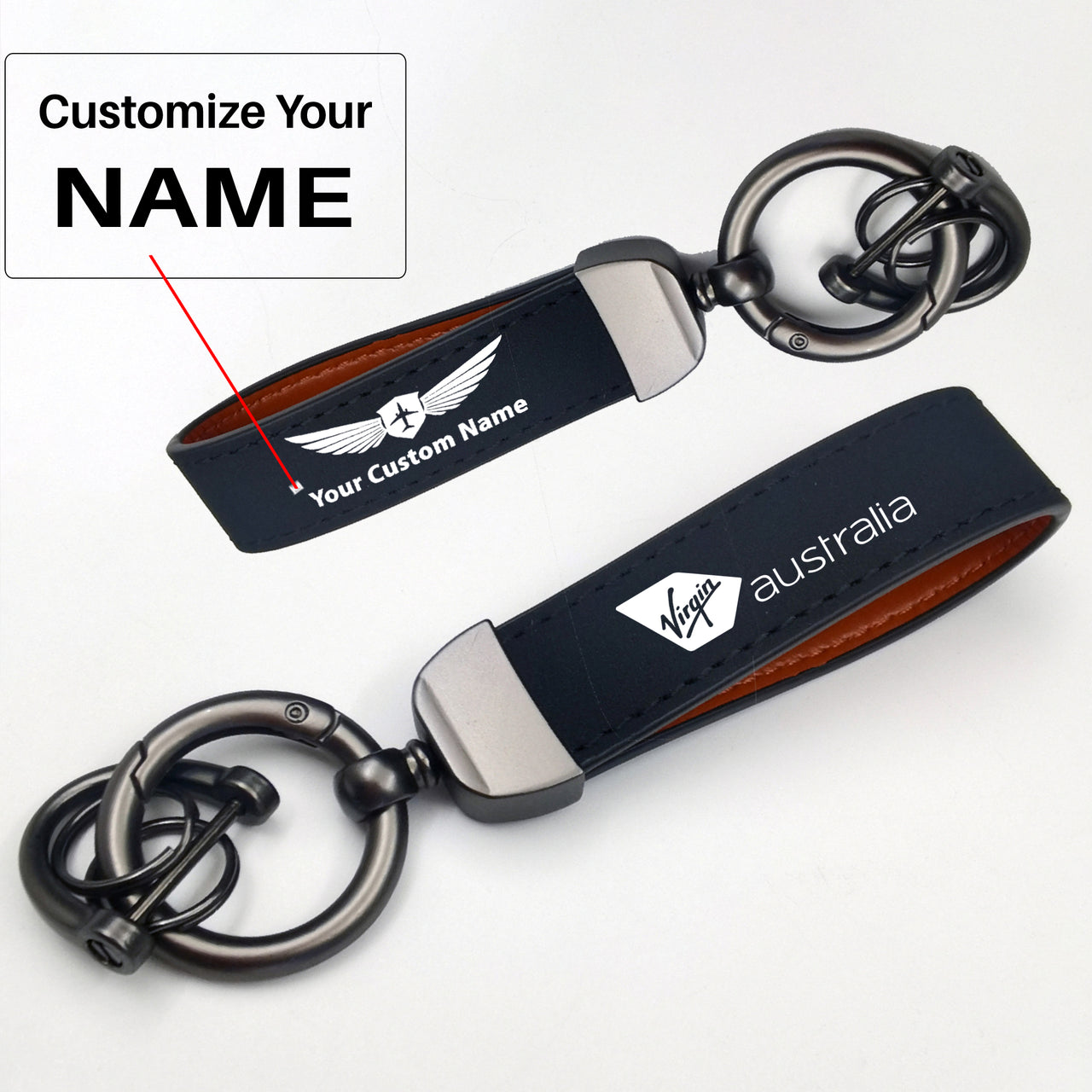 Virgin Australia Airlines Design Horseshoe Buckle Key Chains