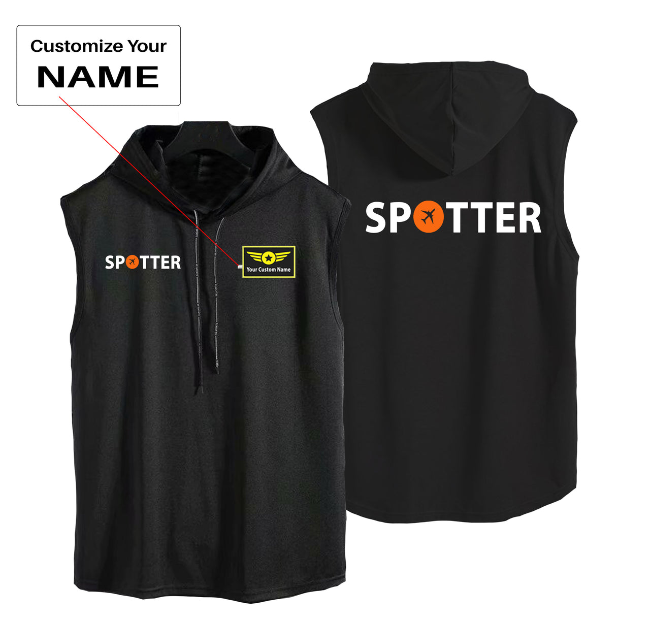 Spotter Designed Hooded Tank Tops