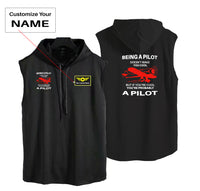 Thumbnail for If You're Cool You're Probably a Pilot Designed Hooded Tank Tops