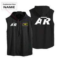 Thumbnail for ATR & Text Designed Hooded Tank Tops