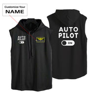 Thumbnail for Auto Pilot ON Designed Hooded Tank Tops