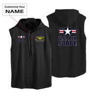 Thumbnail for US Air Force Designed Hooded Tank Tops