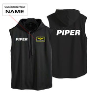 Thumbnail for Piper & Text Designed Hooded Tank Tops