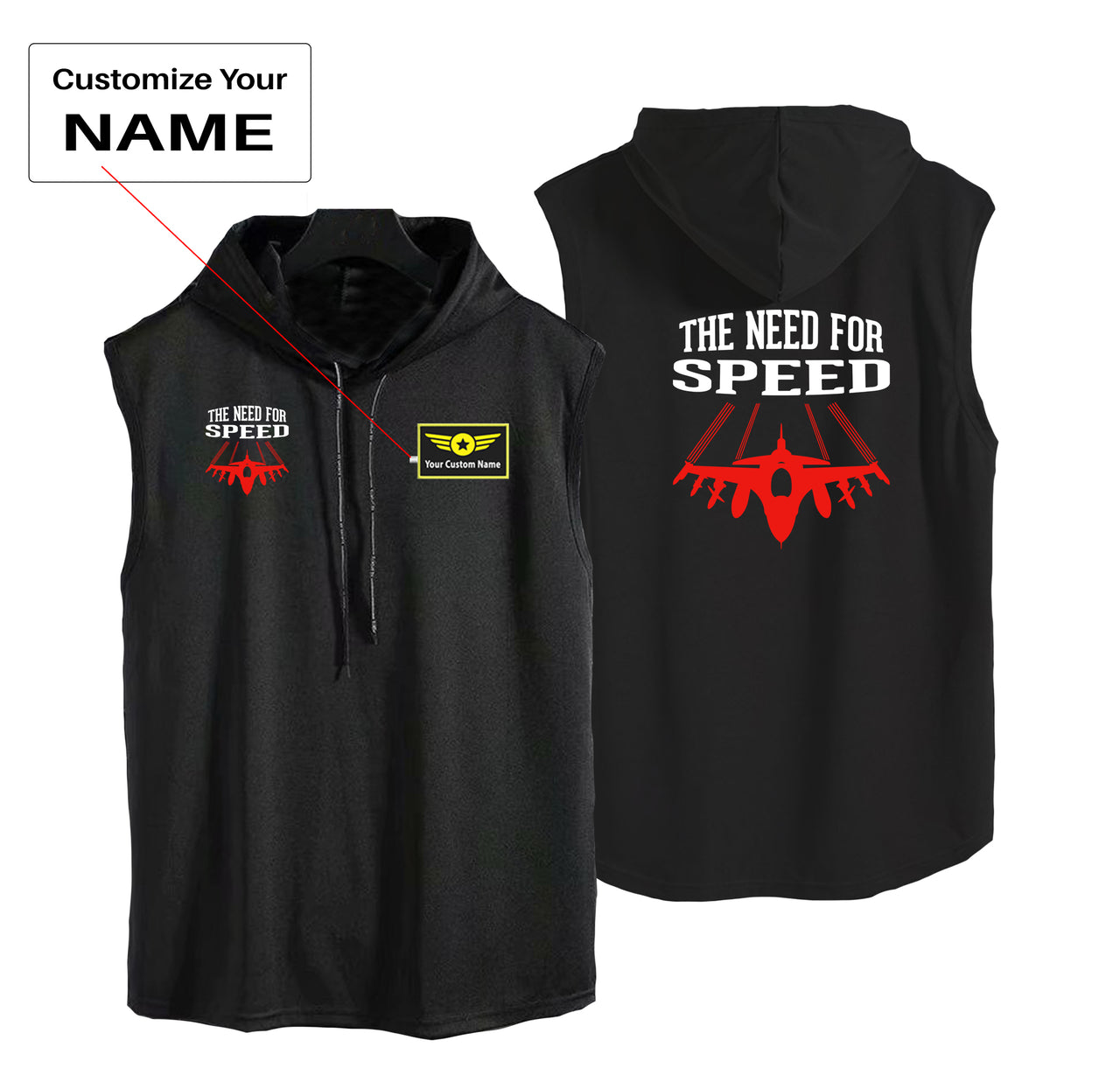 The Need For Speed Designed Hooded Tank Tops