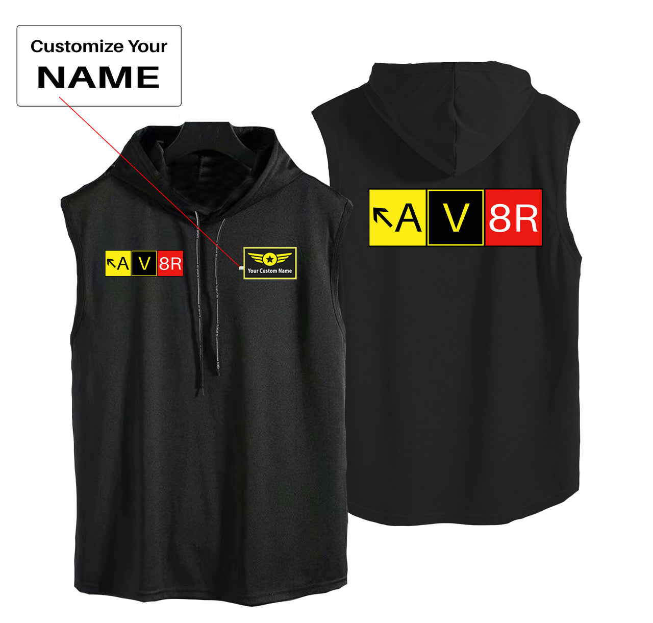 AV8R Designed Hooded Tank Tops