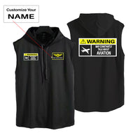 Thumbnail for Warning May Constantly Talk About Aviation Designed Hooded Tank Tops