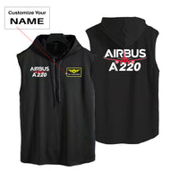 Thumbnail for Amazing Airbus A220 Designed Hooded Tank Tops