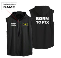 Thumbnail for Born To Fix Airplanes Designed Hooded Tank Tops