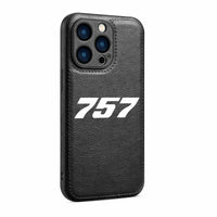 Thumbnail for 757 Flat Text Designed Leather iPhone Cases