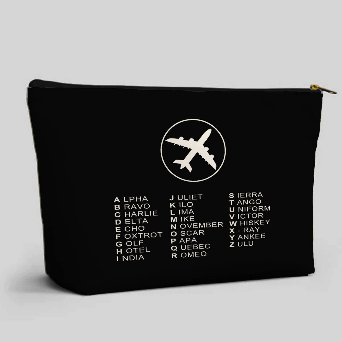 Aviation Alphabet 2 Designed Zipper Pouch