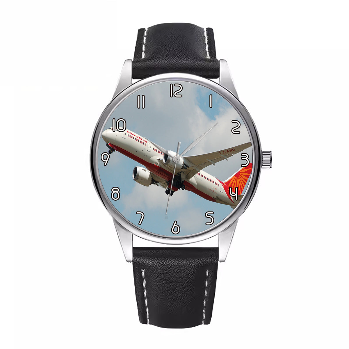 Air India's Boeing 787 Designed Fashion Leather Strap Watches