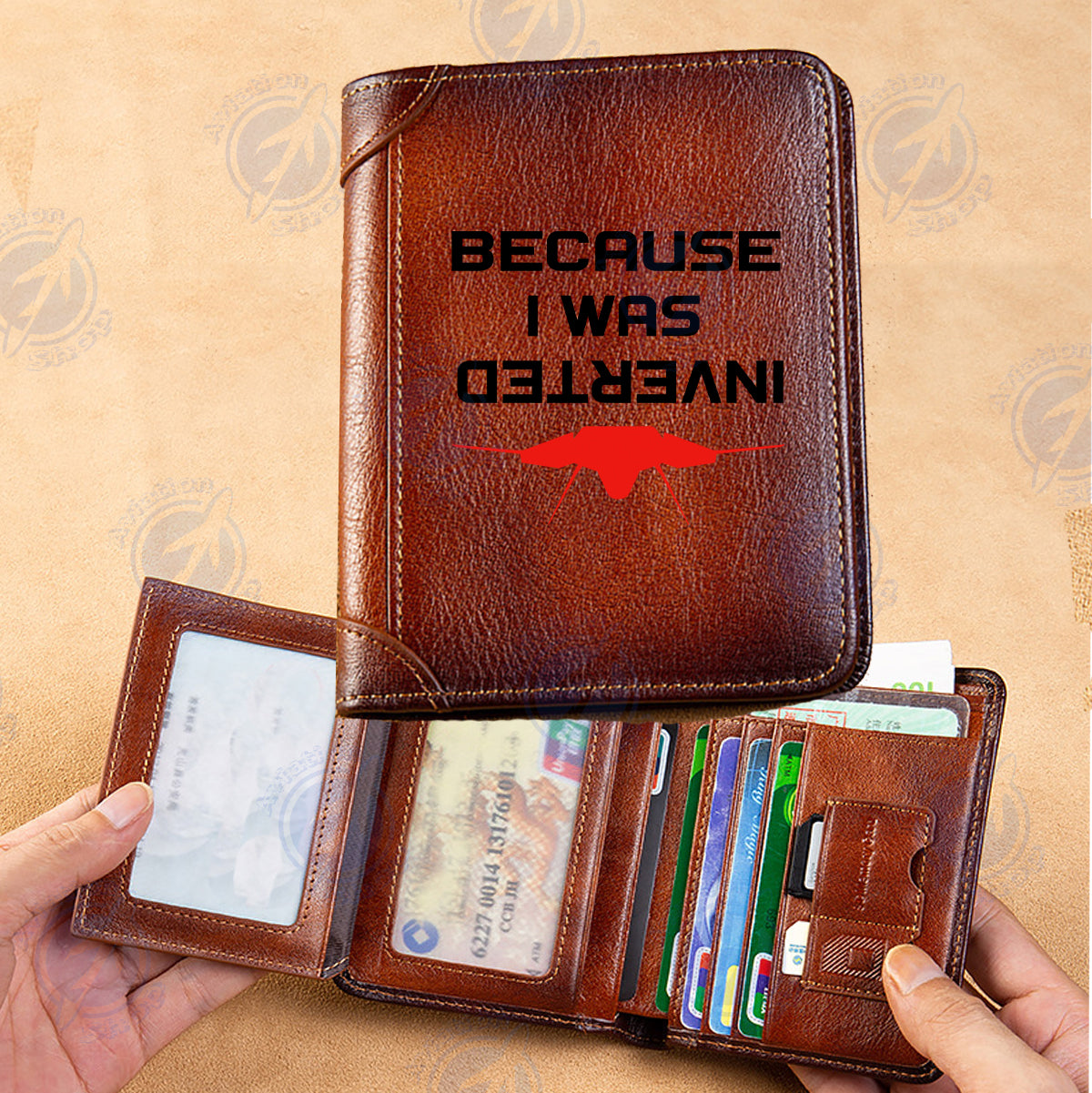 Because I was Inverted Designed Leather Wallets