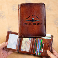 Thumbnail for Boeing 747 Queen of the Skies Designed Leather Wallets