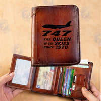 Thumbnail for Boeing 747 - Queen of the Skies (2) Designed Leather Wallets