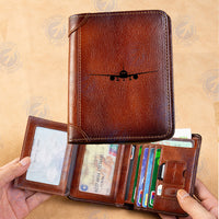 Thumbnail for Boeing 777 Silhouette Designed Leather Wallets