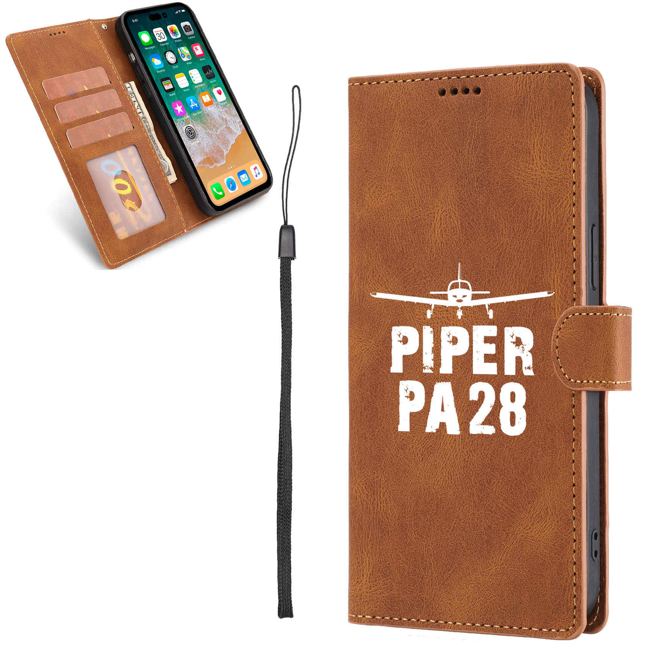 Piper PA28 & Plane Designed Leather Samsung S & Note Cases