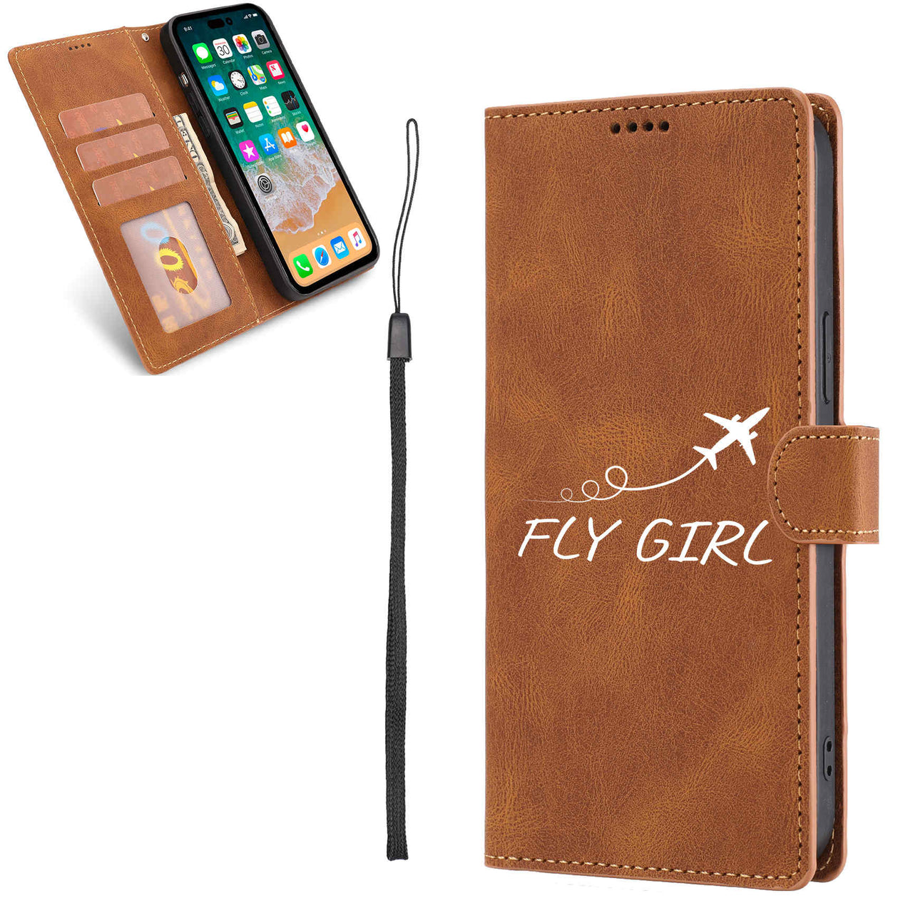 Just Fly It & Fly Girl Designed Leather Samsung S & Note Cases
