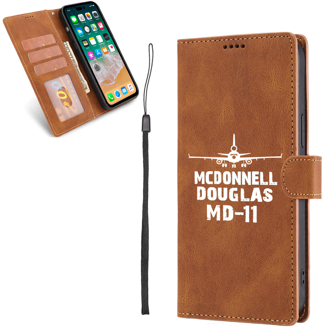 McDonnell Douglas MD-11 & Plane Designed Leather Samsung S & Note Cases