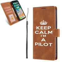 Thumbnail for Keep Calm I'm a Pilot Designed Leather Samsung S & Note Cases