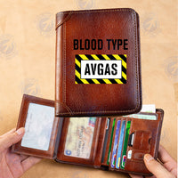 Thumbnail for Blood Type AVGAS Designed Leather Wallets