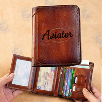 Thumbnail for Aviator - Dont Make Me Walk Designed Leather Wallets