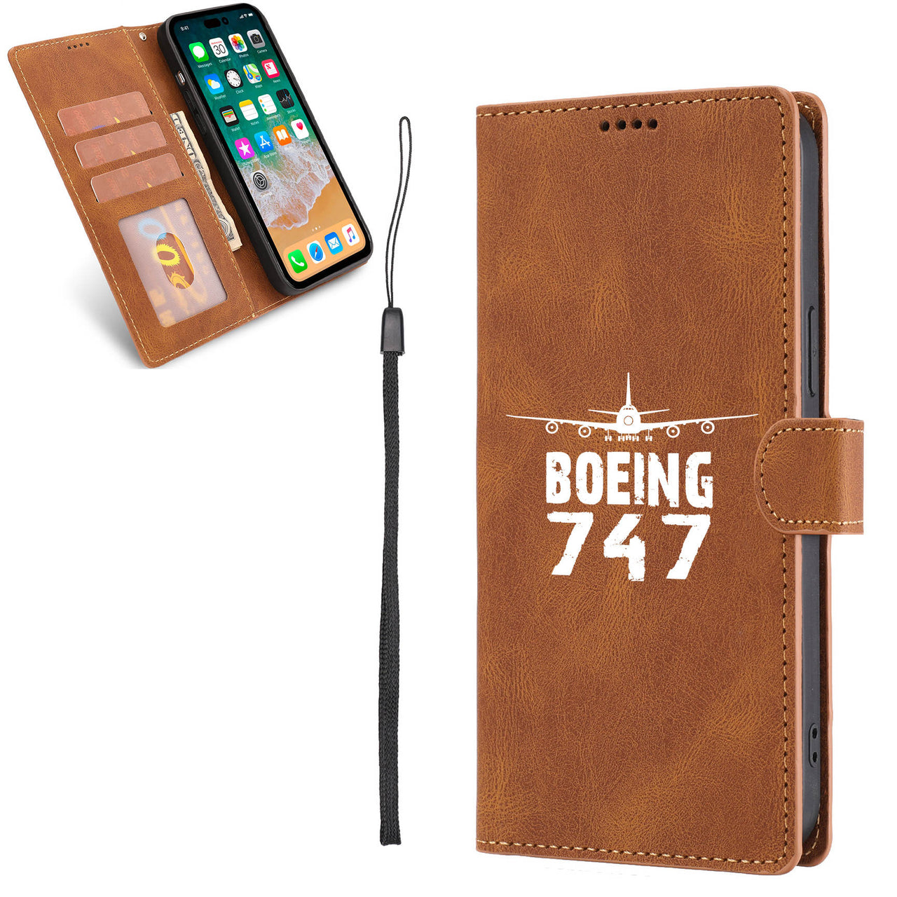 Boeing 747 & Plane Leather Samsung A Cases