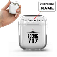 Thumbnail for Boeing 717 & Plane Designed Transparent Earphone AirPods Cases