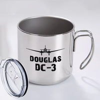 Thumbnail for Douglas DC-3 & Plane Designed Stainless Steel Portable Mugs