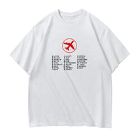 Thumbnail for Aviation Alphabet 2 Designed Relax Fit T-Shirts