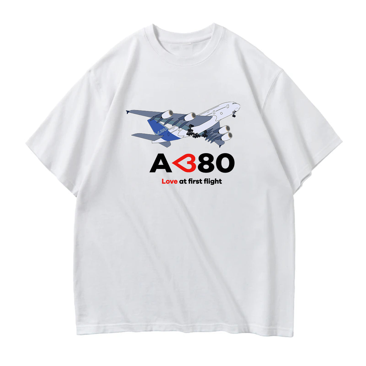 Airbus A380 Love at first flight Designed Relax Fit T-Shirts