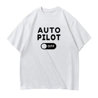 Thumbnail for Auto Pilot Off Designed Relax Fit T-Shirts