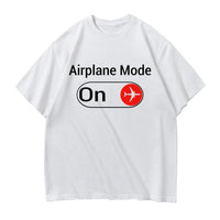 Thumbnail for Airplane Mode On Designed Relax Fit T-Shirts