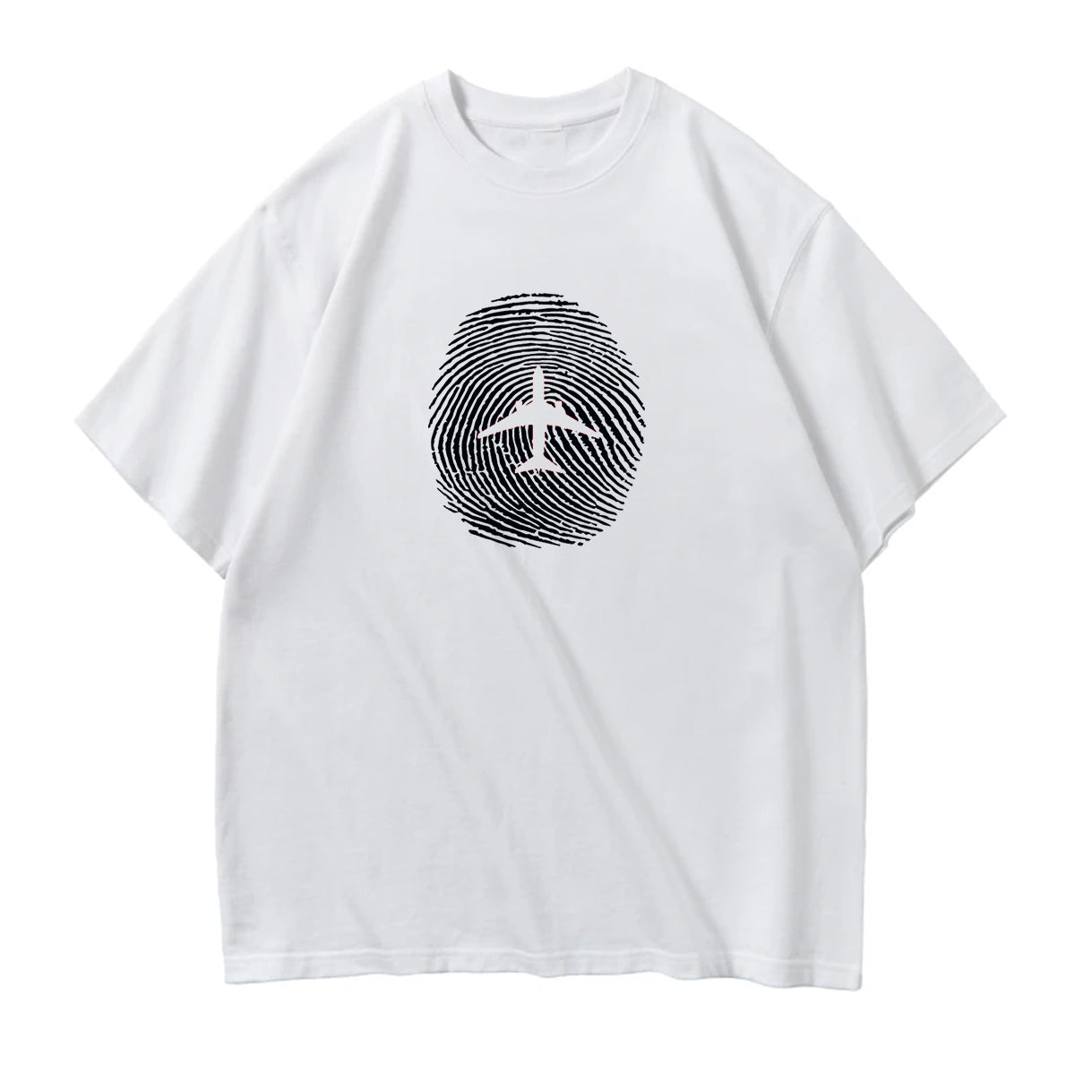 Aviation Finger Print Designed Relax Fit T-Shirts