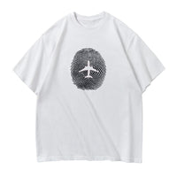 Thumbnail for Aviation Finger Print Designed Relax Fit T-Shirts