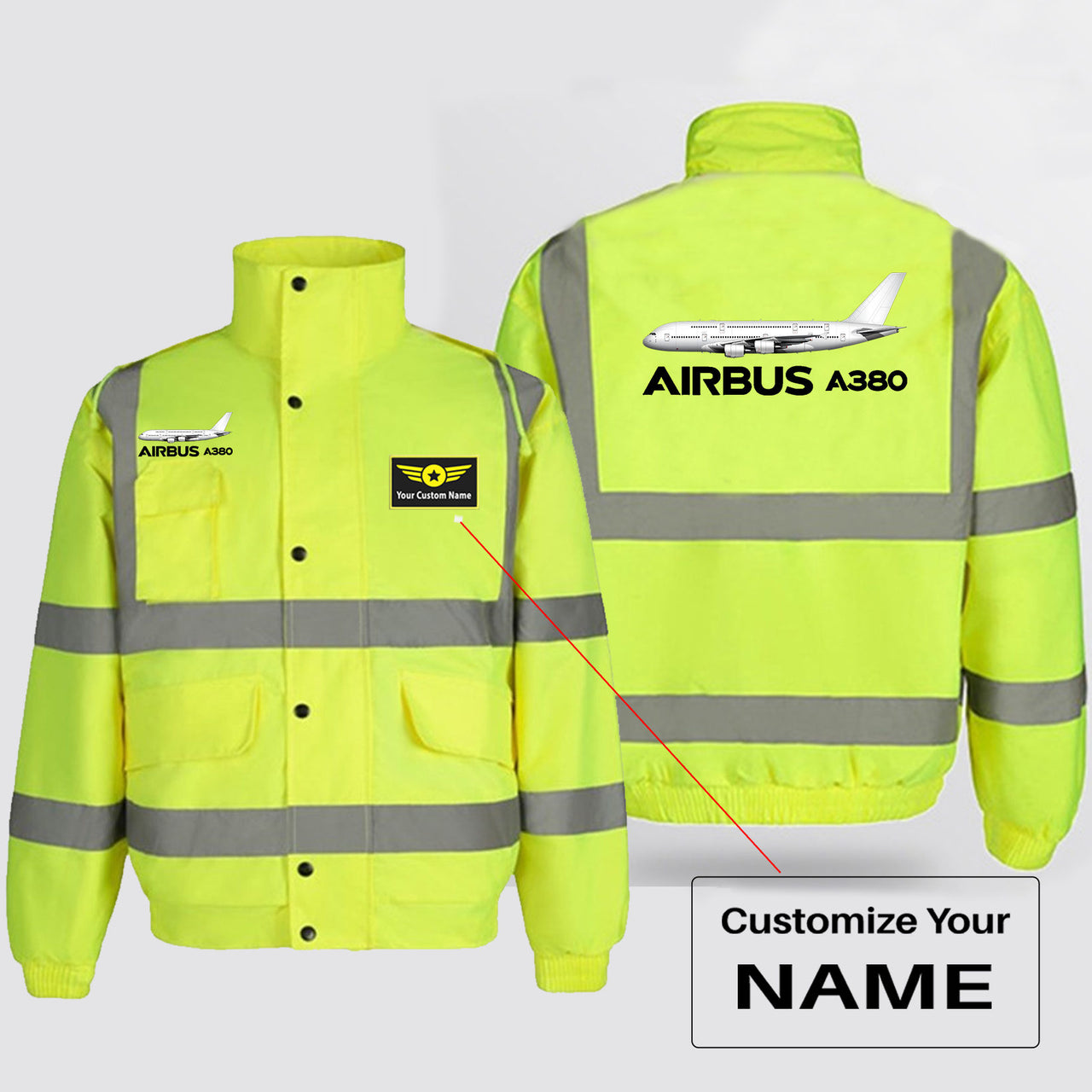 The Airbus A380 Designed Reflective Winter Jackets