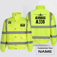 Thumbnail for Airbus A330 & Plane Designed Reflective Winter Jackets