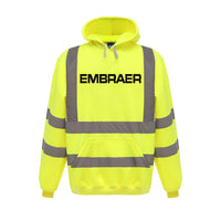 Thumbnail for Embraer & Text Designed Reflective Hoodies