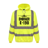 Thumbnail for Embraer E-190 & Plane Designed Reflective Hoodies