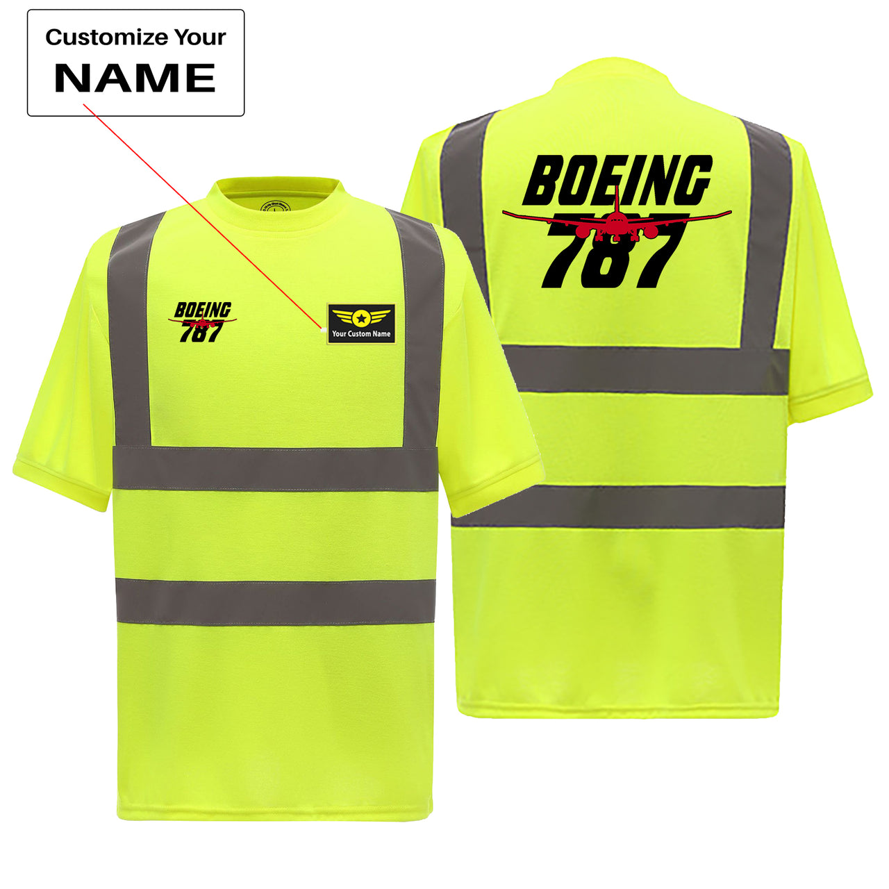 Amazing Boeing 787 Designed Reflective T-Shirts