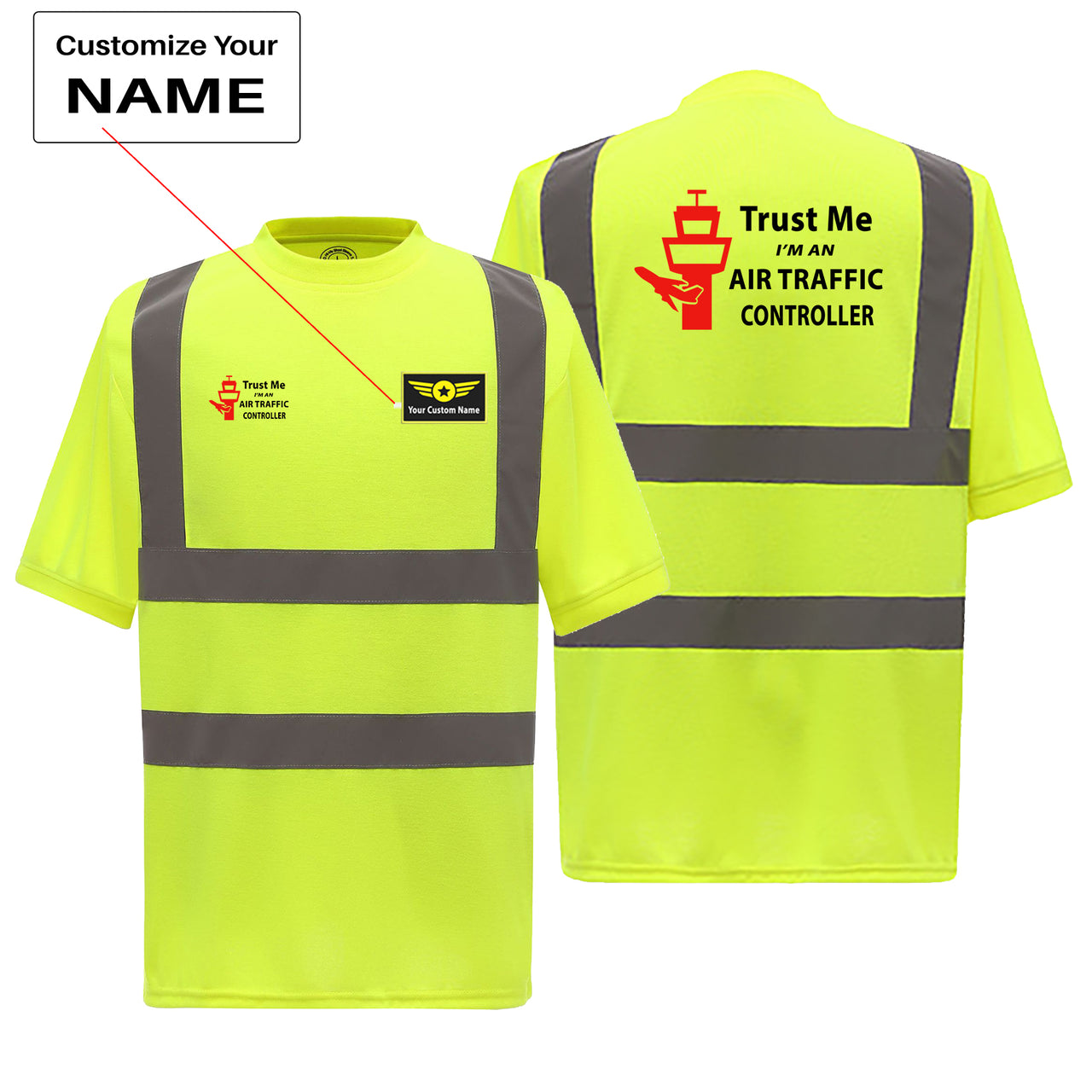 Trust Me I'm an Air Traffic Controller Designed Reflective T-Shirts