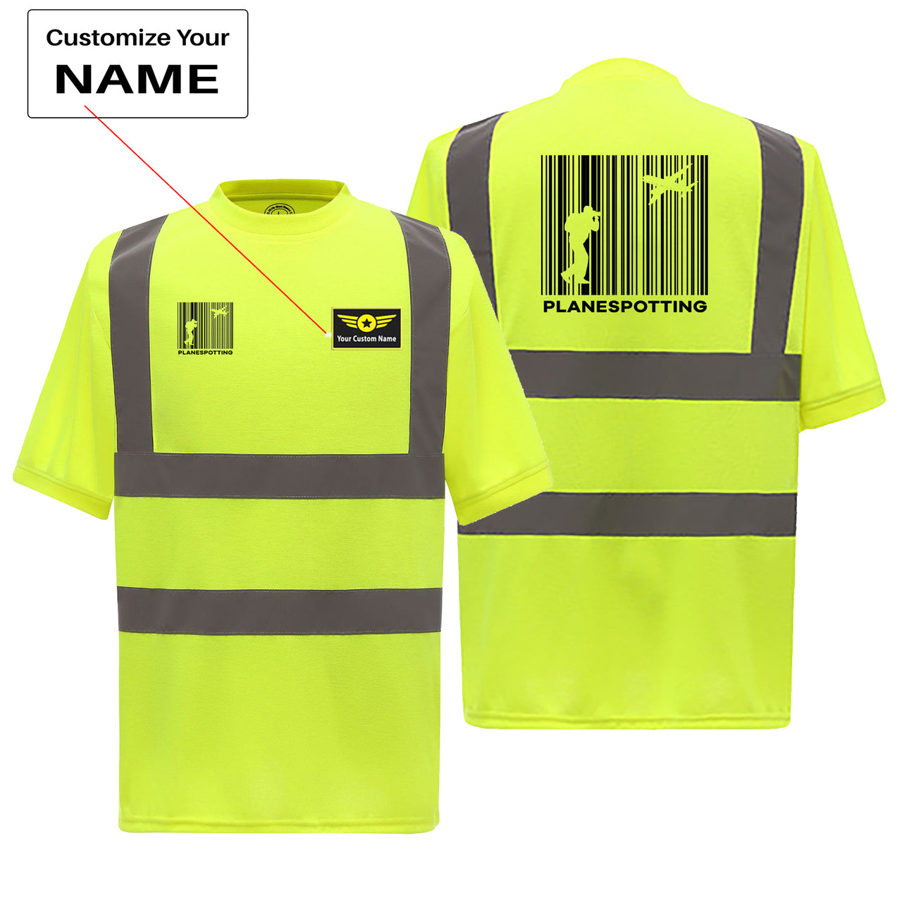 Planespotting Designed Reflective T-Shirts